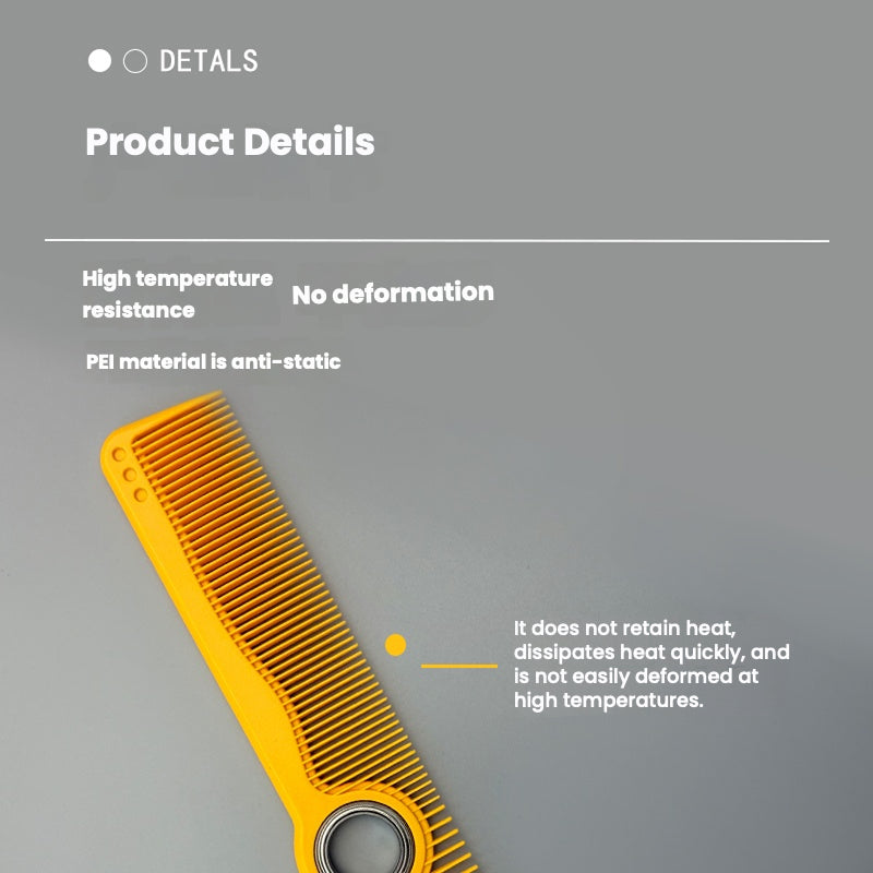 Rotating Comb with Shaft Barber Shop Hair Cutting Comb Double-Sided Comb Simple Hairdressing Professional Cutting Female Hair Comb Wholesale Manufacturer