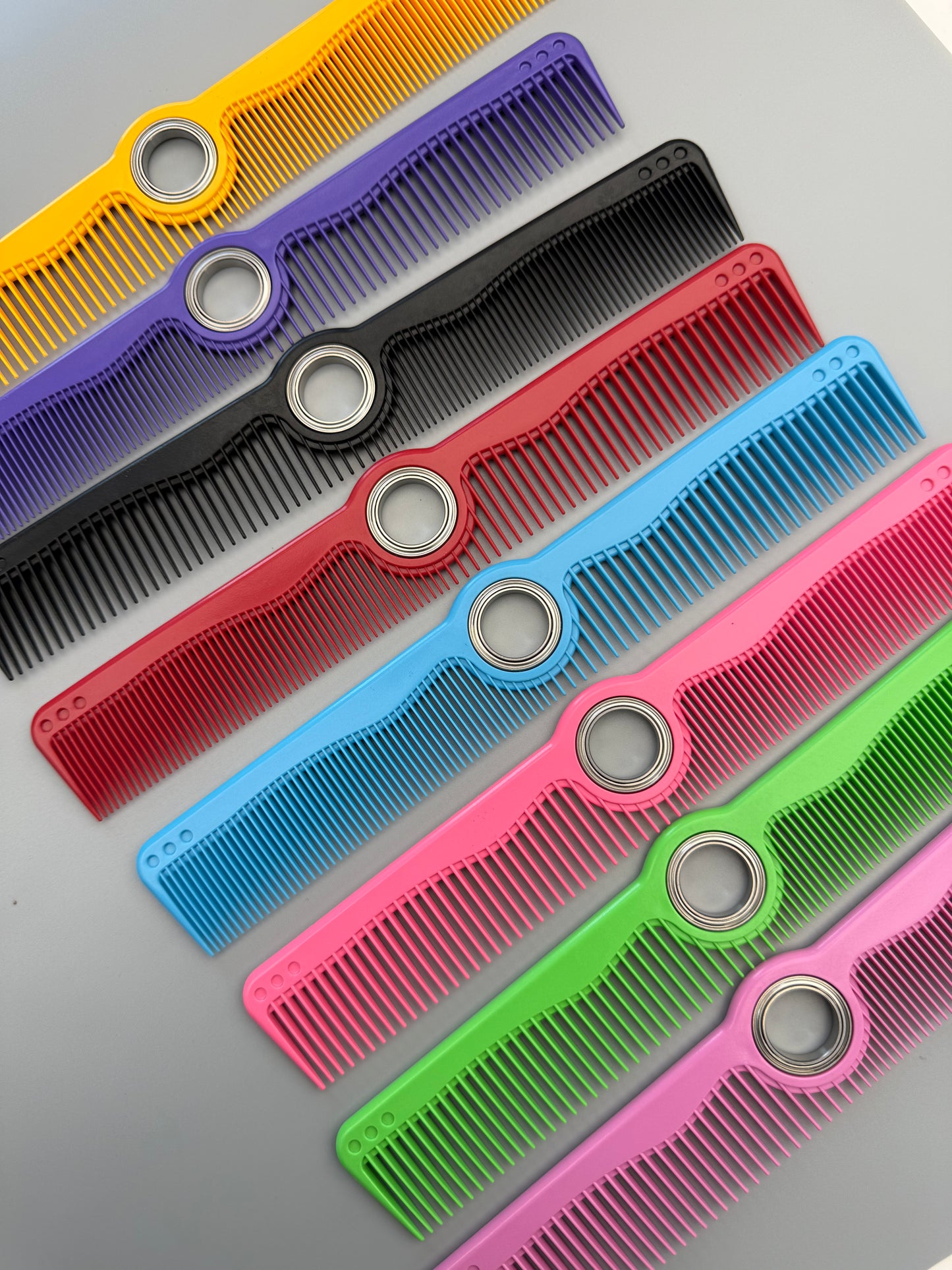 Rotating Comb with Shaft Barber Shop Hair Cutting Comb Double-Sided Comb Simple Hairdressing Professional Cutting Female Hair Comb Wholesale Manufacturer